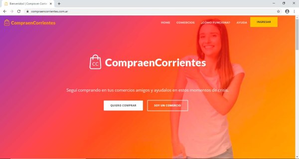 Plataforma de ayuda a los comerciantes correntinos
